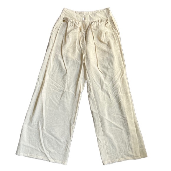 Forever 21 Cream Wide Leg Pants - Picture 4 of 14